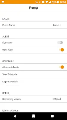 Alkatronic WiFi android App screenshot 1